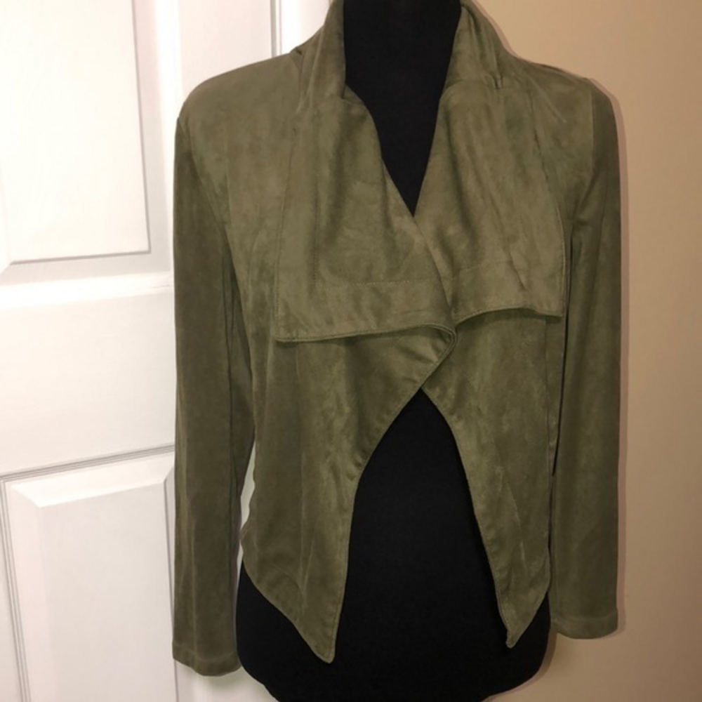 Generation K Faux‎ Suede Green Jacket Sz S